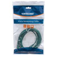 Intellinet Cat6, 1m cavo di rete Verde U/UTP (UTP)