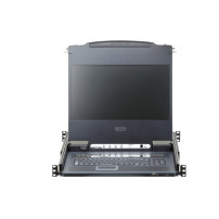 ATEN CL6708MW-ATA-AG console a rack 43,9 cm (17.3") 1920 x 1080 Pixel Metallo, Plastica Nero 1U