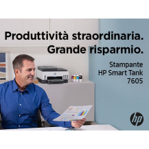HP Smart Tank 7605 Wireless All-in-One Colore Stampante, Stampa fronte/retro; fotocopiatrice, scanner