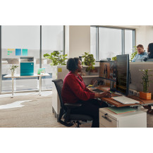 HP Poly Cuffie monoaurali Poly Blackwire 3310 con connettore USB-C, certificate per Microsoft Teams + adattatore USB-C/A