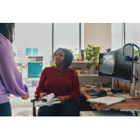 HP Poly Cuffie stereo Poly Blackwire 3325 con connettore USB-C, certificate per Microsoft Teams + spina da 3,5 mm + adattatore U