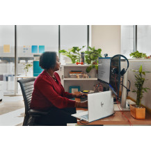 HP Poly Cuffie stereo Poly Blackwire 3325 con connettore USB-C, certificate per Microsoft Teams + spina da 3,5 mm + adattatore U