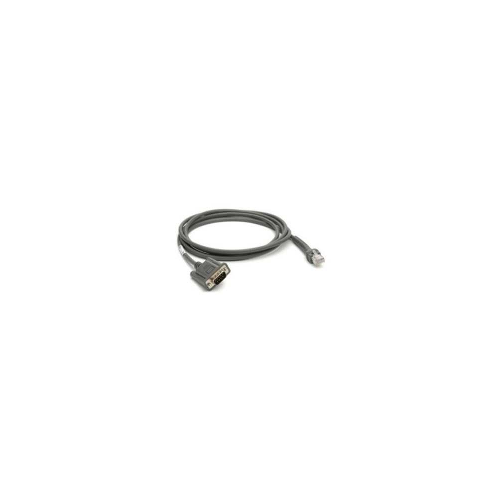 Zebra CBA-R08-S07ZBR cavo seriale Grigio 2,1336 m RS232 DB9