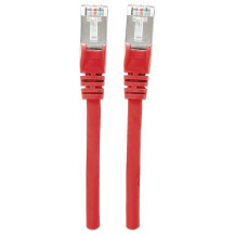 Intellinet 0.5m CAT6a S/FTP cavo di rete Rosso 0,5 m S/FTP (S-STP)