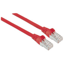 Intellinet 0.5m CAT6a S/FTP cavo di rete Rosso 0,5 m S/FTP (S-STP)
