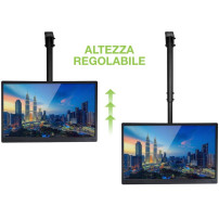 Techly Supporto Telescopico Lungo a Soffitto per TV LED LCD 37-70" (ICA-CPLB 946L)