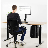 Techly ICA-CS 66 supporto per CPU Porta CPU sotto scrivania Nero