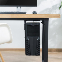 Techly ICA-CS 66 supporto per CPU Porta CPU sotto scrivania Nero