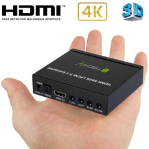 Techly Estrattore Audio LPCM 7.1 da HDMI 4K UHD 3D (IDATA HDMI-EA74K)