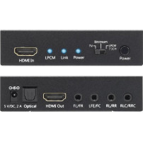 Techly Estrattore Audio LPCM 7.1 da HDMI 4K UHD 3D (IDATA HDMI-EA74K)
