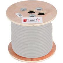 Techly ITP-C6A-FLS305 cavo di rete Grigio 305 m Cat6a S/FTP (S-STP)