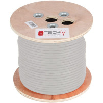 Techly ITP-C6A-FLS305 cavo di rete Grigio 305 m Cat6a S/FTP (S-STP)