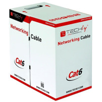 Techly ITP-C6F-FL cavo di rete Grigio 305 m Cat6 F/UTP (FTP)