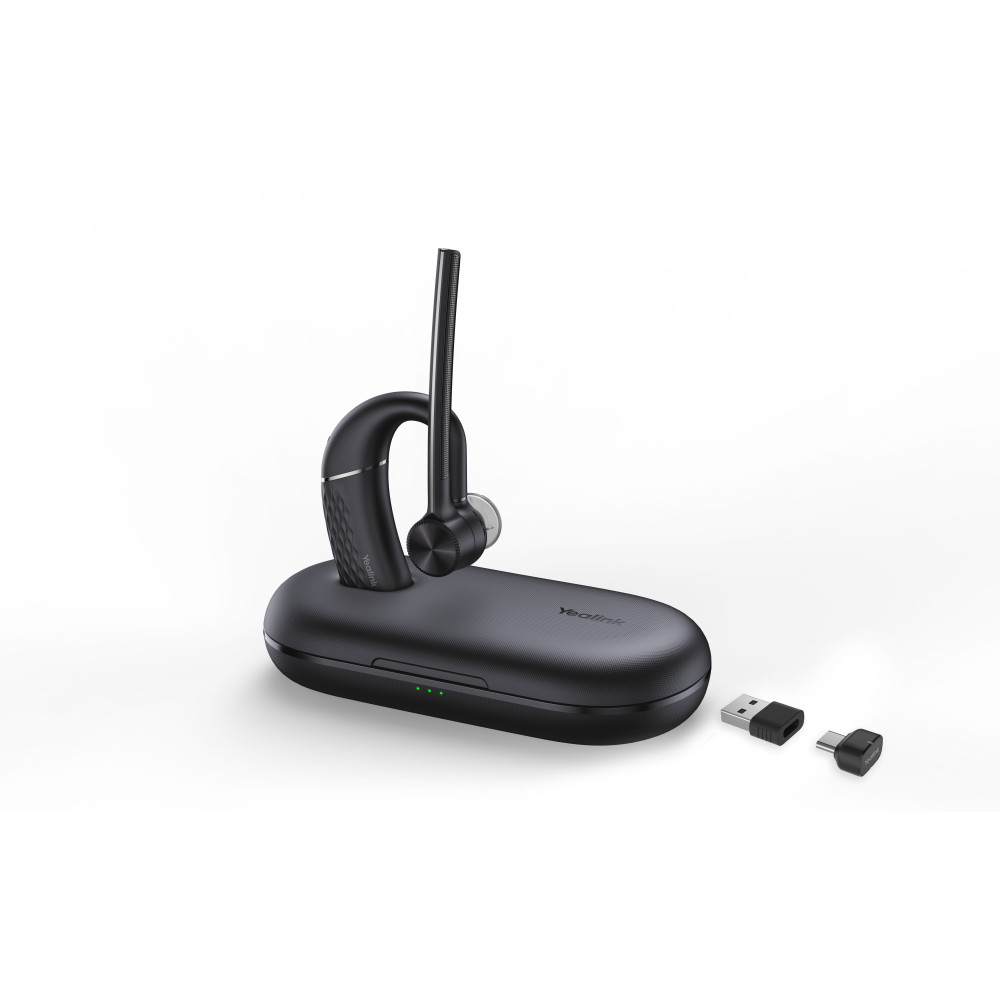 Yealink BH71 Pro USB-C/A Auricolare Wireless A clip Ufficio USB tipo-C Bluetooth Nero