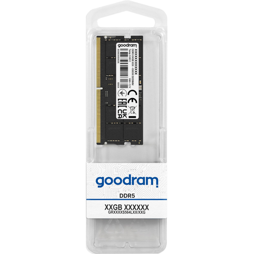 Goodram 16GB DDR5 5600MHz CL40 SR SODIMM memoria 1 x 16 GB 262-pin SO-DIMM
