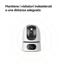 Imou mou Ranger DUAL 10MP (5MP+5MP) Telecamera WiFi Interno con Doppia Lente, 360°PTZ Telecamera da Interno, Rilevamento Umano, 