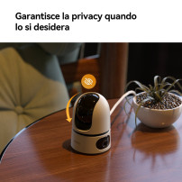Imou mou Ranger DUAL 10MP (5MP+5MP) Telecamera WiFi Interno con Doppia Lente, 360°PTZ Telecamera da Interno, Rilevamento Umano, 