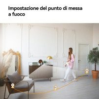 Imou mou Ranger DUAL 10MP (5MP+5MP) Telecamera WiFi Interno con Doppia Lente, 360°PTZ Telecamera da Interno, Rilevamento Umano, 