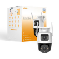 Imou Crusier DUAL 10MP (5MP+5MP) Telecamera Wi-Fi Esterno Doppio Obiettivo, 360°PTZ Videocamera Sorveglianza Esterno con Visione