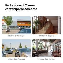Imou Crusier DUAL 10MP (5MP+5MP) Telecamera Wi-Fi Esterno Doppio Obiettivo, 360°PTZ Videocamera Sorveglianza Esterno con Visione