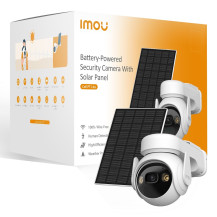 Imou Cell PT Lite Kit - Telecamera da Esterno a batteria con risoluzione 2K (3MP), Rilevamento Movimento/Umano, Visione Notturna
