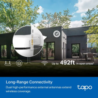 TP-Link TAPO C530WS telecamera di sorveglianza Torretta Telecamera di sicurezza IP Esterno 2880 x 1620 Pixel Parete