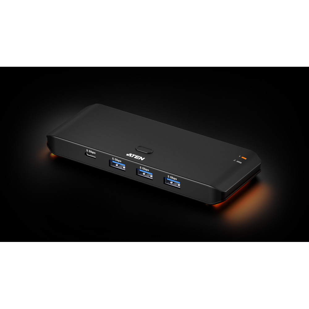 ATEN Switch di condivisione USB 3.2 Gen 1 2x4