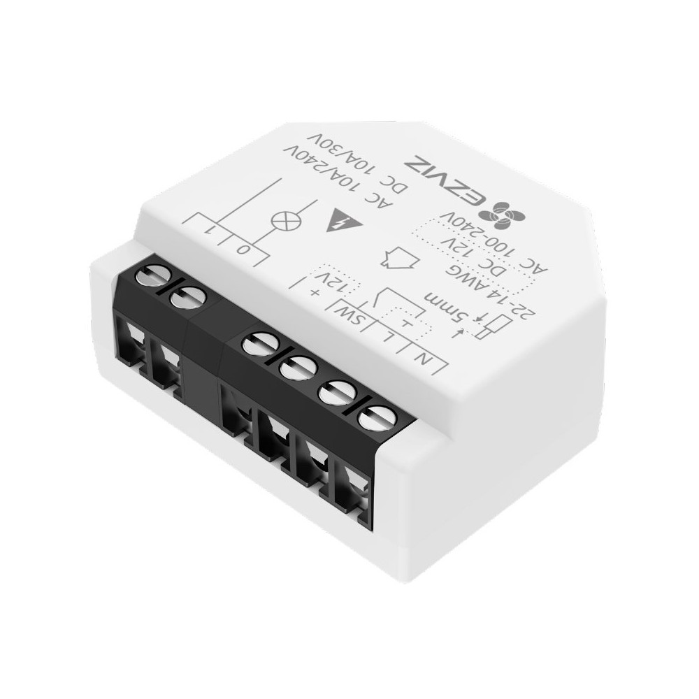 EZVIZ T35WD - RELE'' WI-FI 1 CANALE - CONTATTO PULITO - TIMER ED AUTOMAZIONI - COMPATIBILE ASSISTENTI VOCALI EZVCST35WD