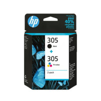 HP 305 2-PACK (6ZD17AE) - BLACK + TRI-COLOR - CARTUCCIA ORIGINALE HP6ZD17AE