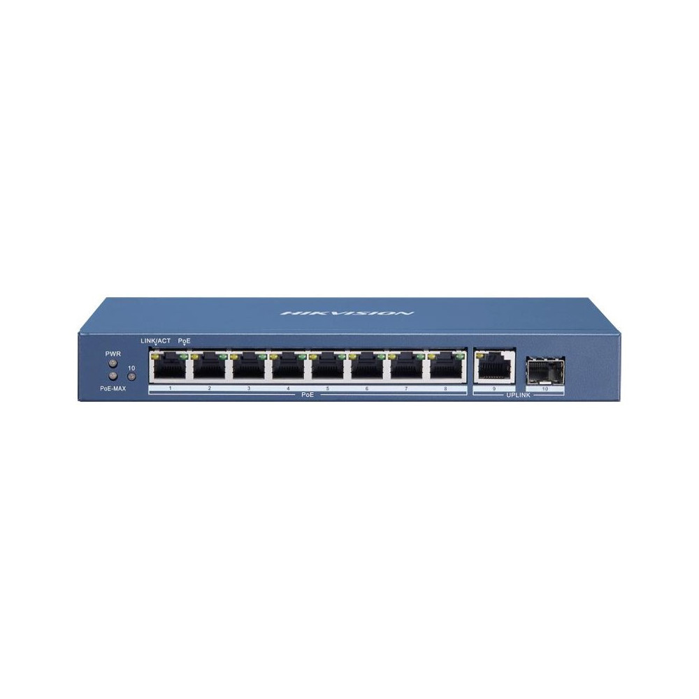 HIKVISION DS-3E0510P-E/M - UNMANAGED SWITCH 8PT POE GIGABIT + 1PT SFP + 1PT UPLINK HIKDS-3E0510P-E/M