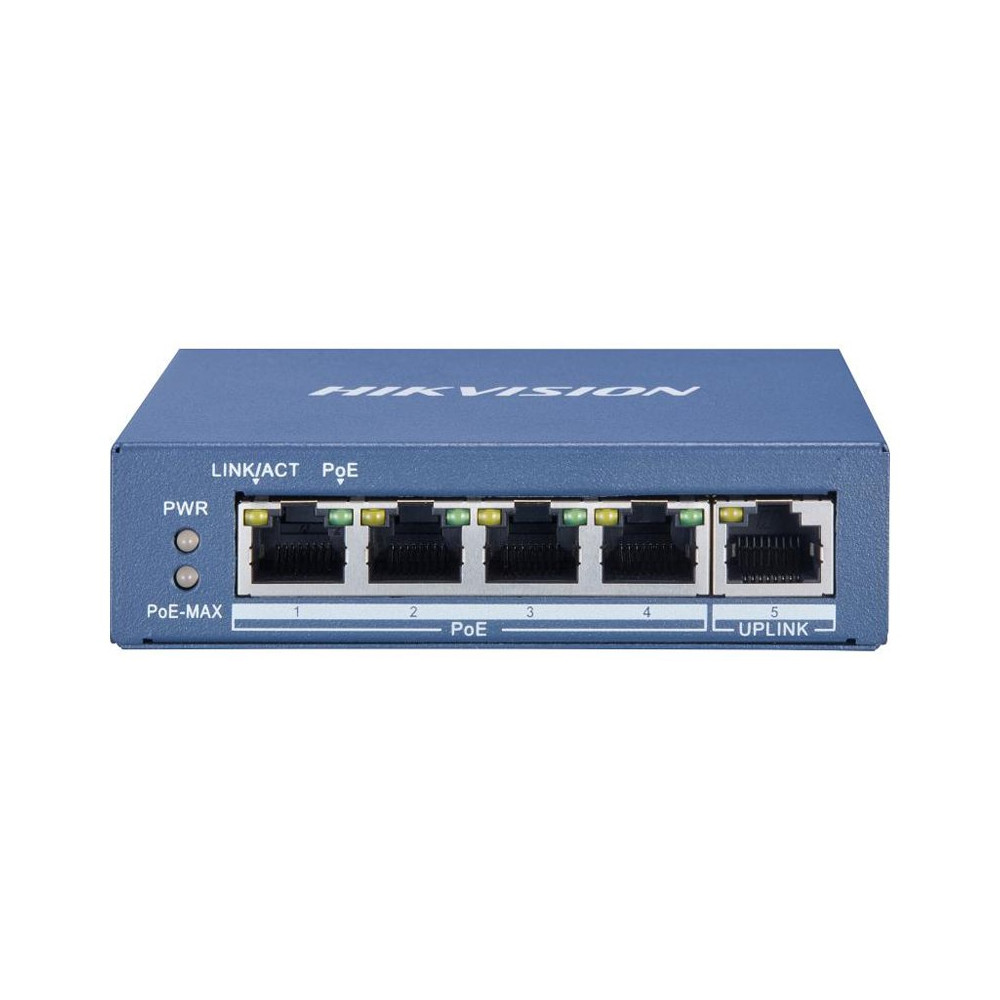 HIKVISION DS-3E0505P-E/M - UNMANAGED SWITCH 4PT POE GIGABIT + 1PT UPLINK HIKDS-3E0505P-E/M