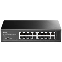 CUDY GS1016 - SWITCH 16 PT GIGABIT - METAL CHASSIS CUDGS1016