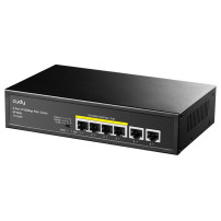 CUDY FS1006P - UNMANAGED SWITCH 6 PT 10/100 MBPS CON 4PT POE CUDFS1006P