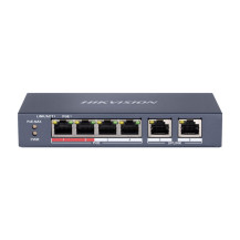 HIKVISION DS-3E0106P-E/M - UNMANAGED SWITCH 4 POE PORTS - 2 UPLINK PORT HIKDS-3E0106P-E-M
