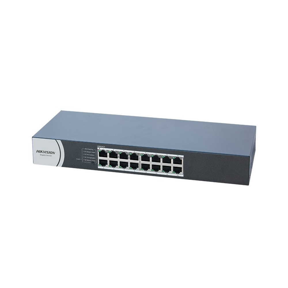 HIKVISION DS-3E0516R-O - DESKTOP SWITCH 16 PT 10/100/1000M RJ45 CASE METALLO - SOHO HIKDS-3E0516R-O