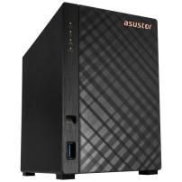 ASUSTOR DRIVESTOR 2 (AS1202T) - 2 BAY TOWER NAS, QUAD-CORE 1.7GHZ CPU, 2.5GBE PORT, 1GB DDR4, 3X USB 3.0 (DISKLESS) ASTAS1202T