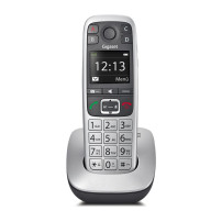 GIGASET E560 (PLATINO) - TELEFONO CORDLESS - VIVAVOCE - 4 TASTI CHIAMATA RAPIDA - HAC SIEE560S
