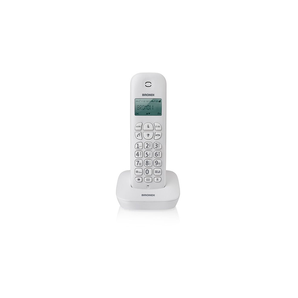 BRONDI GALA (BIANCO/GRIGIO) - TELEFONO CORDLESS SINGOLO BROGALAW