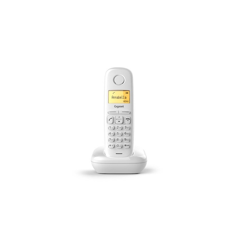 GIGASET A170 (BIANCO) - TELEFONO CORDLESS - FUNZIONE SVEGLIA SIEA170W