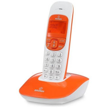 BRONDI NICE (BIANCO/ARANCIO) - TELEFONO CORDLESS SINGOLO - VIVAVOCE BRONICEW/O