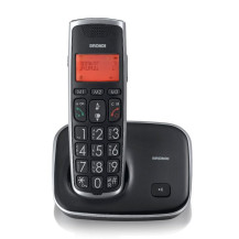 BRONDI BRAVO GOLD 2 (NERO) - TELEFONO CORDLESS SINGOLO - TASTI GRANDI - AUDIO AMPLIFICATO - VIVAVOCE BROBRAVOGOLDBK