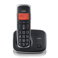 BRONDI BRAVO GOLD 2 (NERO) - TELEFONO CORDLESS SINGOLO - TASTI GRANDI - AUDIO AMPLIFICATO - VIVAVOCE BROBRAVOGOLDBK