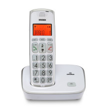 BRONDI BRAVO GOLD 2 (BIANCO) - TELEFONO CORDLESS SINGOLO - TASTI GRANDI - AUDIO AMPLIFICATO - VIVAVOCE BROBRAVOGOLDW