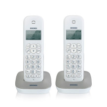 BRONDI GALA TWIN (BIANCO/GRIGIO) - TELEFONO CORDLESS DOPPIO BROGALATWINGR