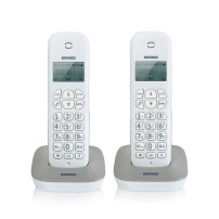 BRONDI GALA TWIN (BIANCO/GRIGIO) - TELEFONO CORDLESS DOPPIO BROGALATWINGR