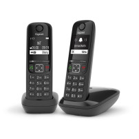 GIGASET AS690 DUO (NERO) - TELEFONO CORDLESS DOPPIO - VIVAVOCE SIEAS690DUOBK