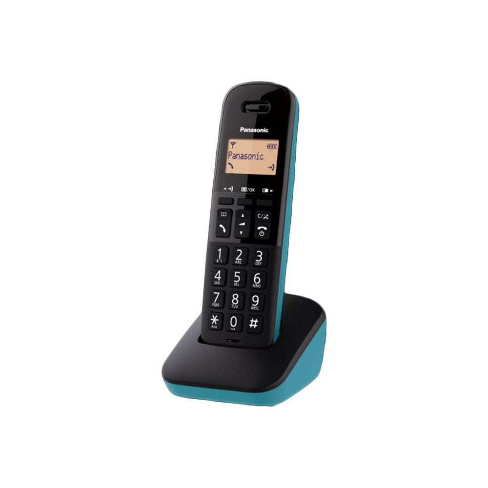 PANASONIC KX-TGB610JT (NERO/AZZURRO) - TELEFONO CORDLESS - IMPUGNATURA ANTISCIVOLO - AUTONOMIA IN CHIAMATA 18H PANKXTGB610BK/BL