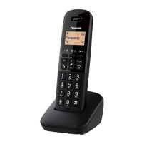 PANASONIC KX-TGB610JT (NERO) - TELEFONO CORDLESS - IMPUGNATURA ANTISCIVOLO - AUTONOMIA IN CHIAMATA 18H PANKXTGB610BK