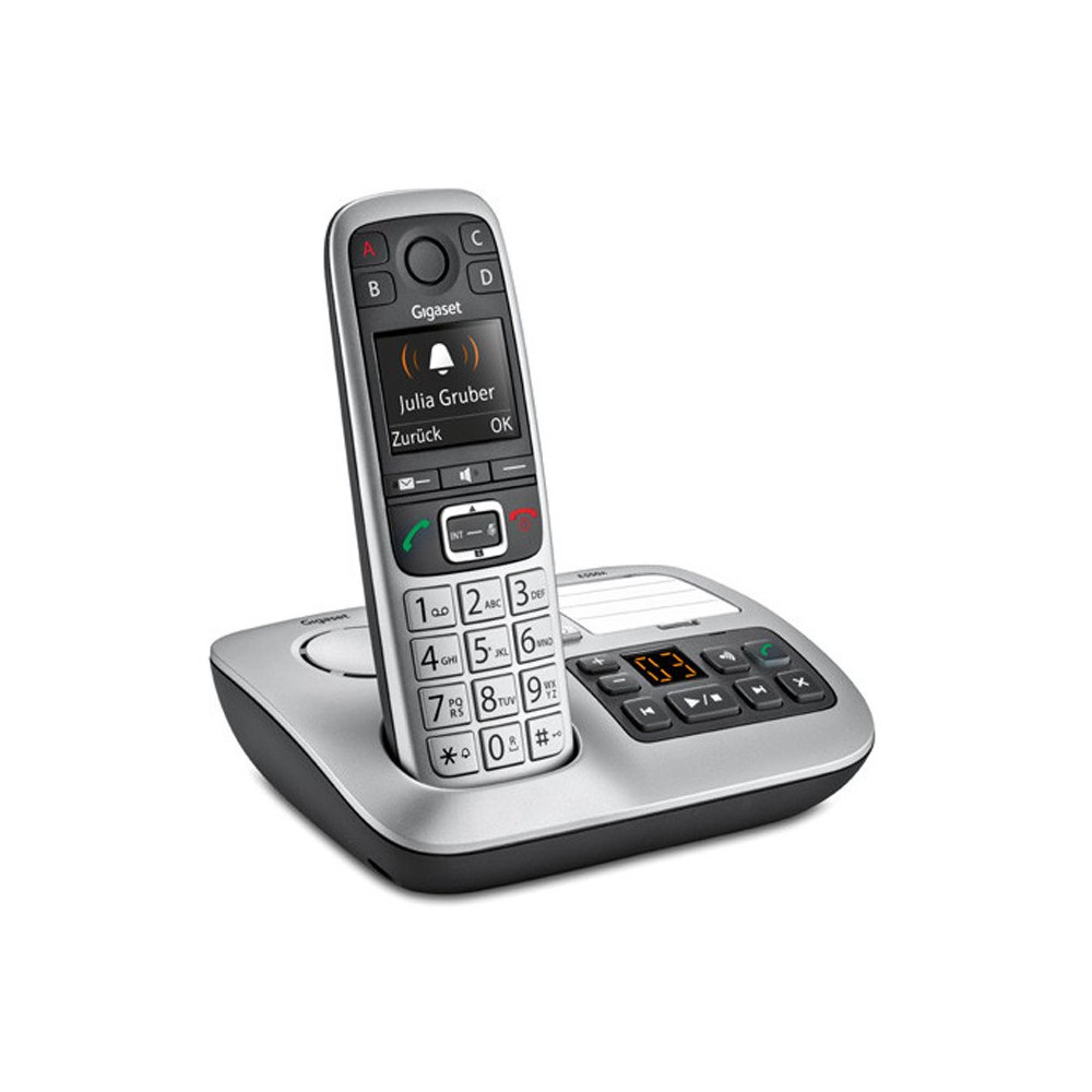 GIGASET E560A (PLATINO) - TELEFONO CORDLESS - VIVAVOCE - SEGRETERIA SIEE560A