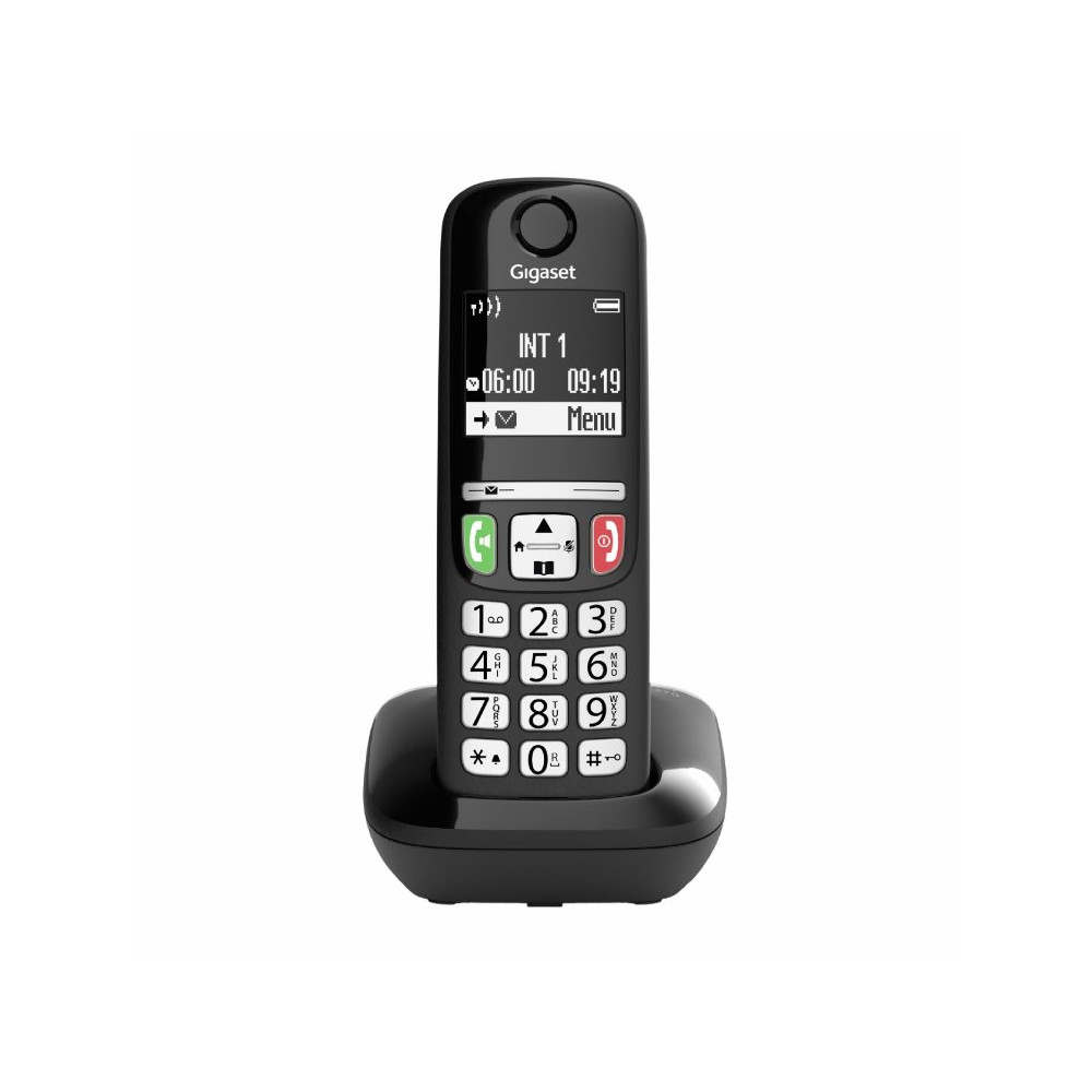GIGASET E270 (NERO) - TELEFONO CORDLESS SENIOR - VIVAVOCE - TASTI GRANDI SIEE270BK